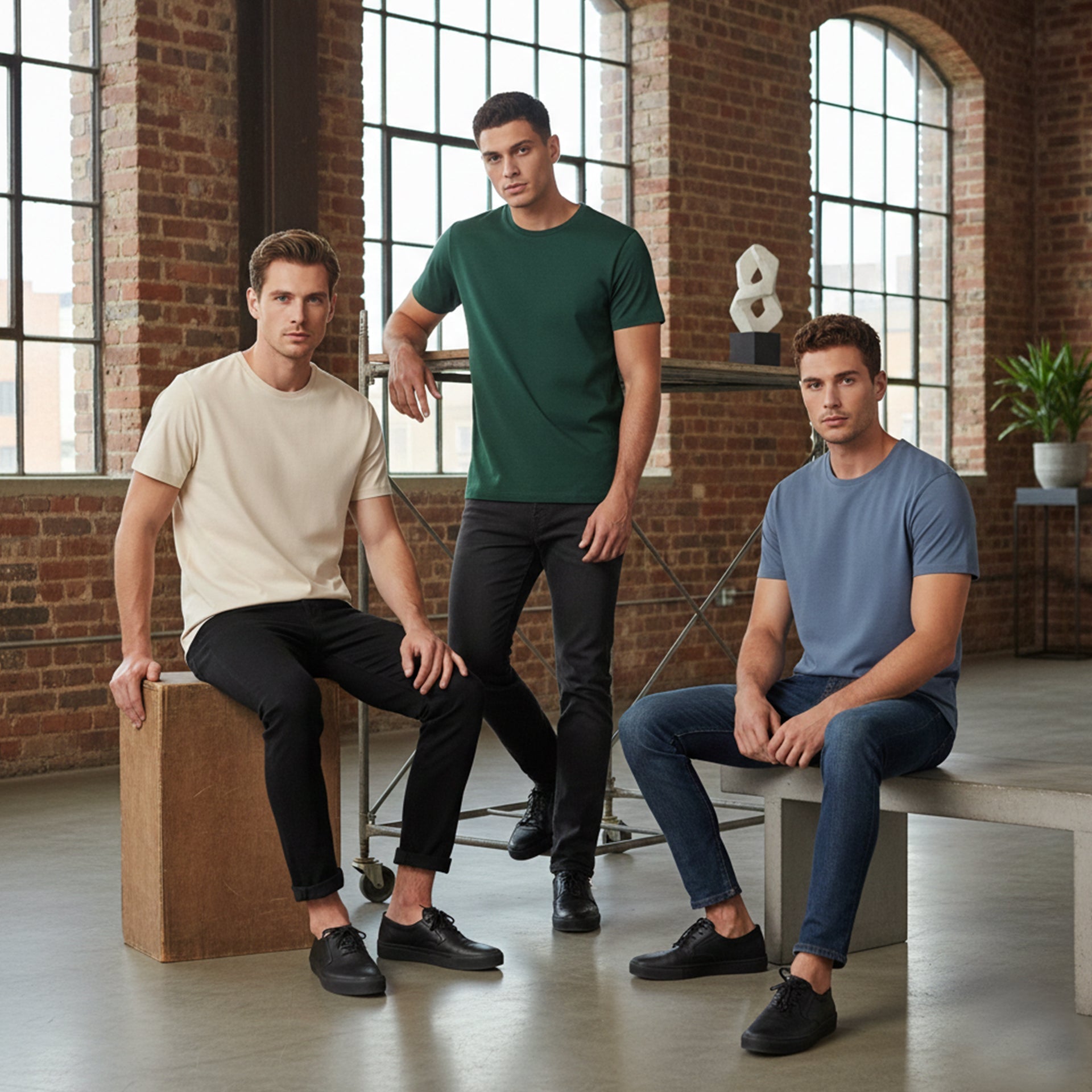 Pick Any 3 - Plain T-shirt Combo - Teestra