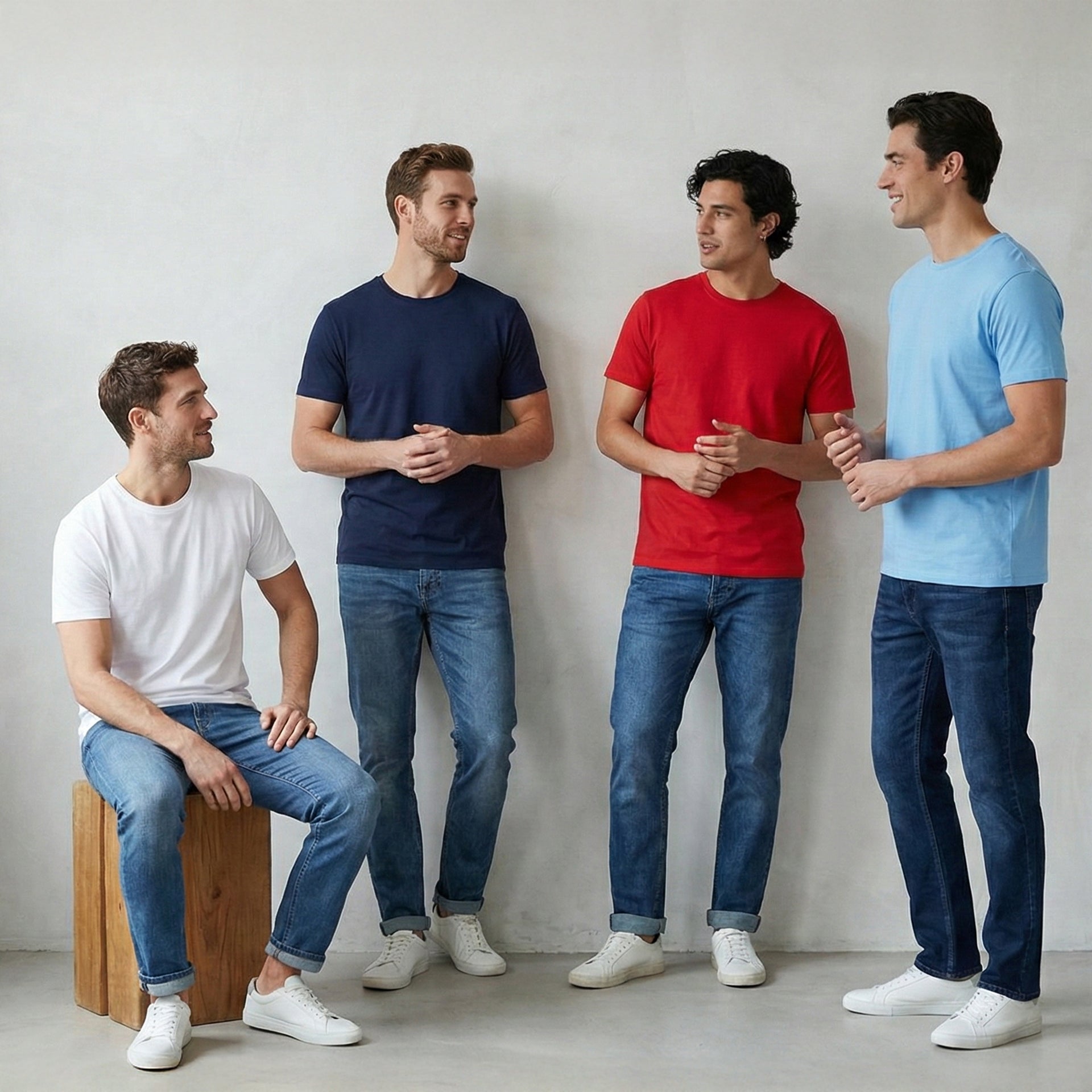 Pick Any 4 - Plain T-shirt Combo - Teestra