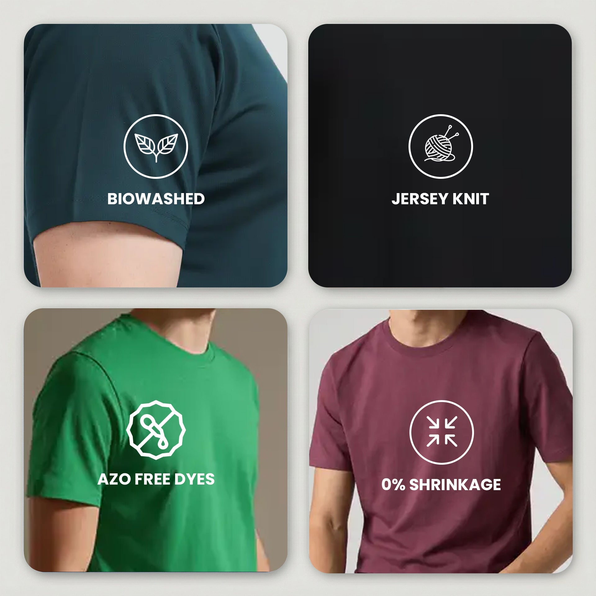Pick Any 4 - Plain T-shirt Combo - Teestra