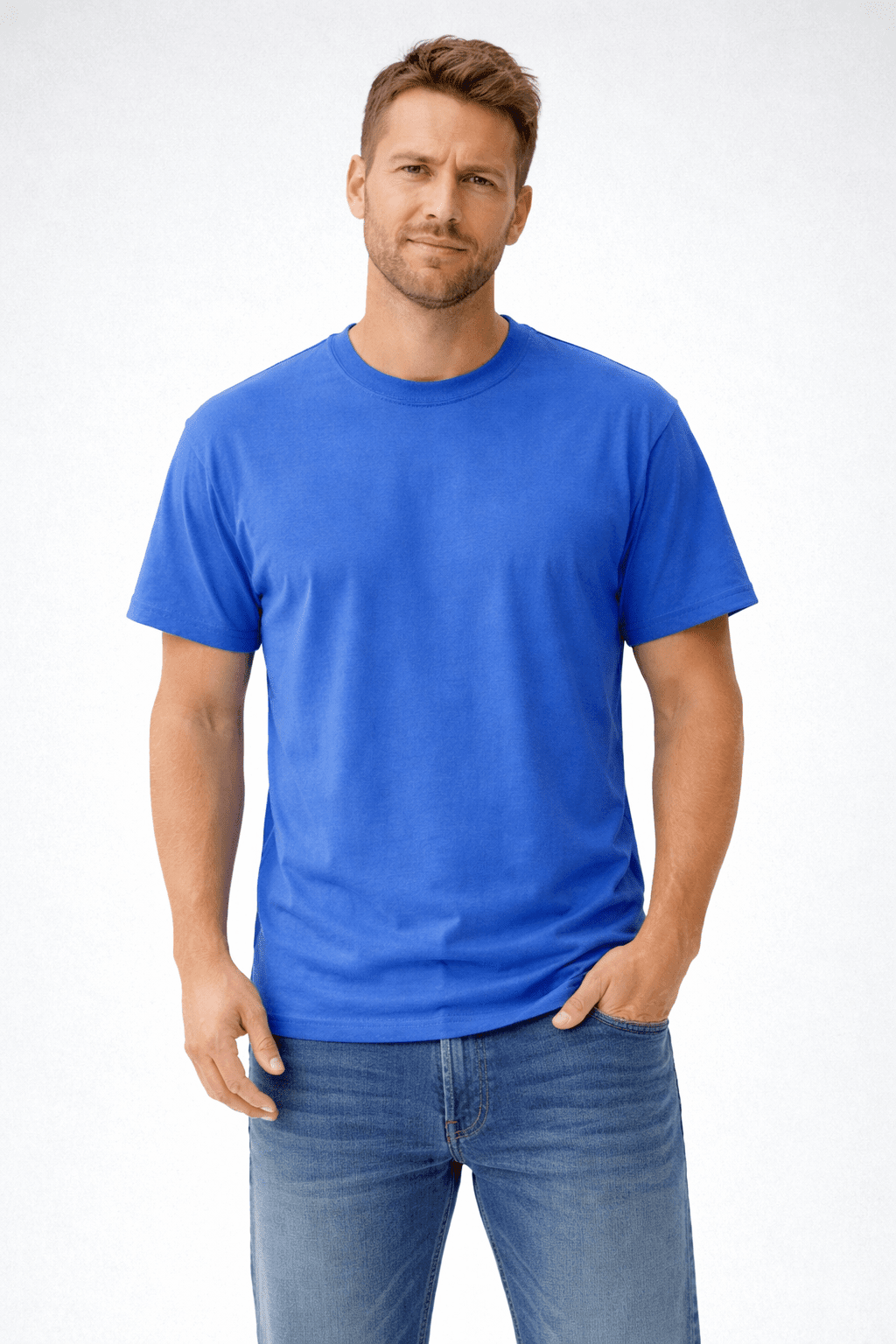Pima Cotton Unisex T-Shirt | Ultra - Soft Premium Cotton | Royal Blue - Teestra