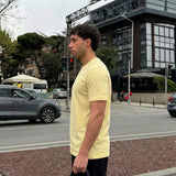 Pima Cotton Unisex T-Shirt | Ultra - Soft Premium Cotton | Yellow Lime - Teestra