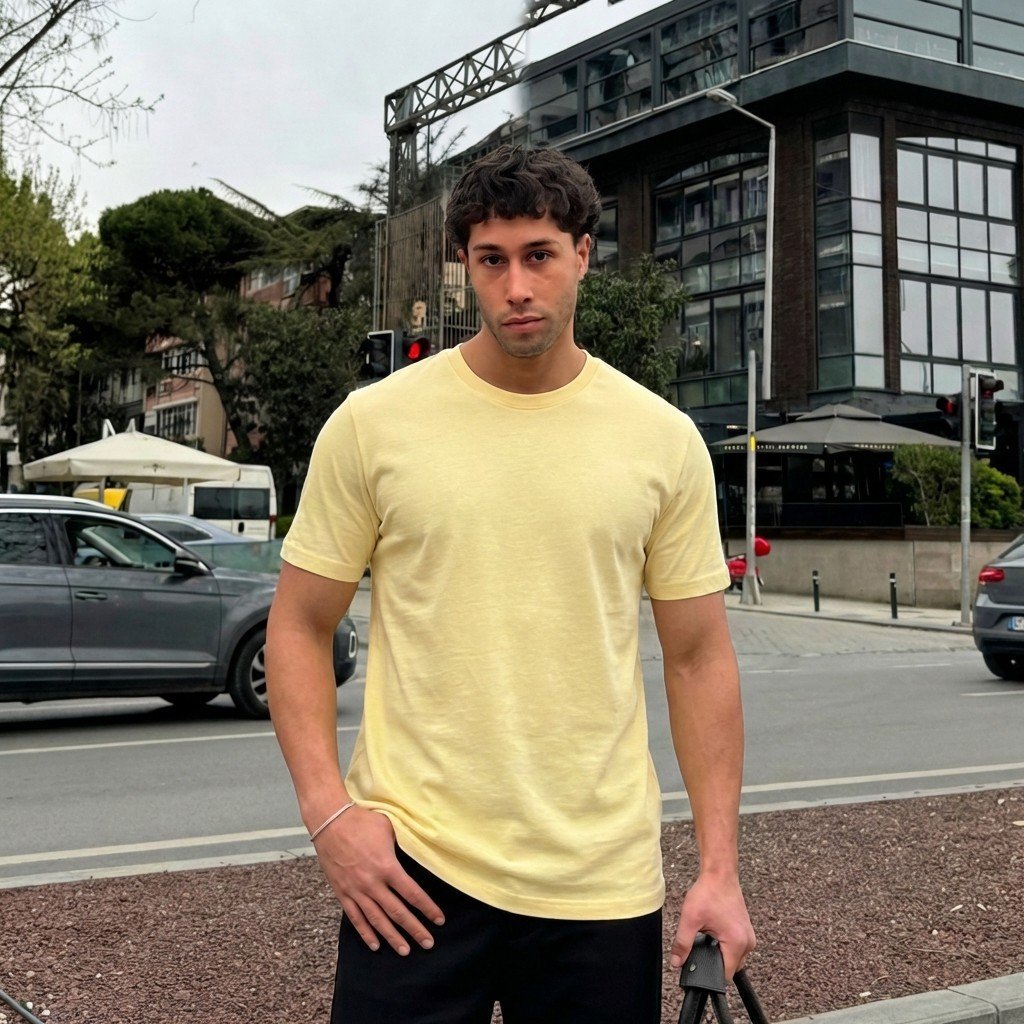 Pima Cotton Unisex T-Shirt | Ultra - Soft Premium Cotton | Yellow Lime - Teestra