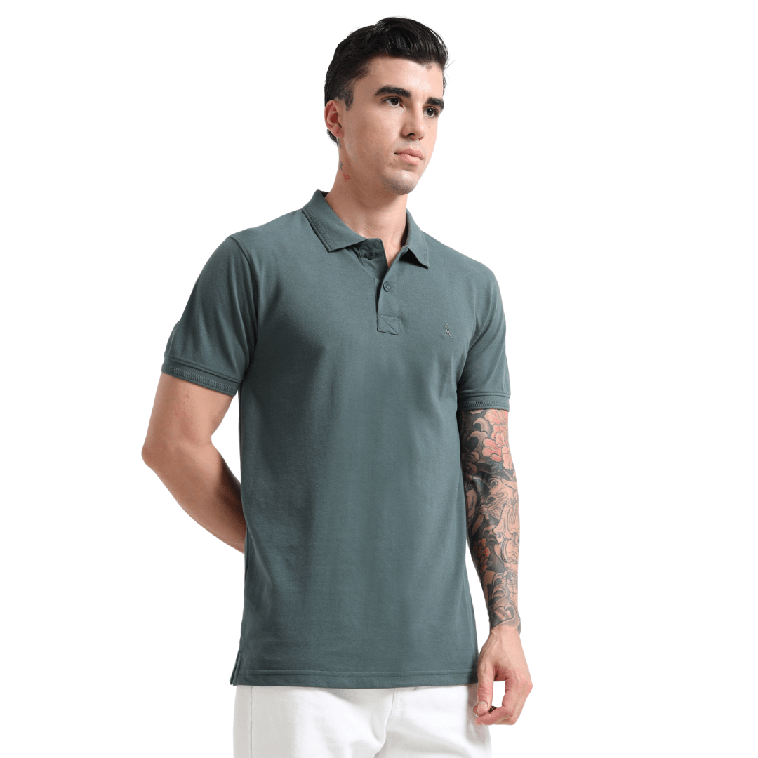 PREMIUM POLO | MEN | IRIDIUM - Teestra