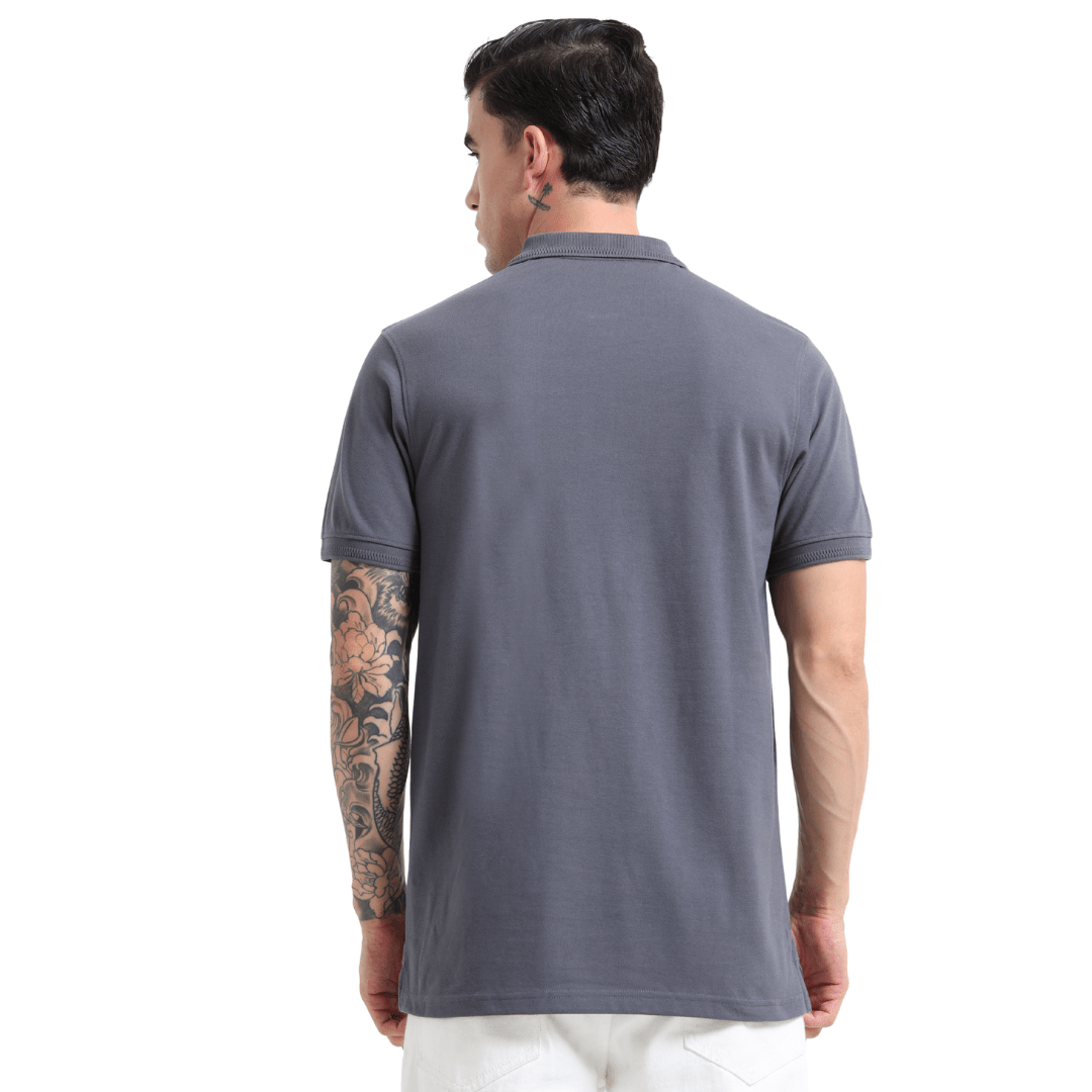 PREMIUM POLO | MEN | SHIP GREY - Teestra