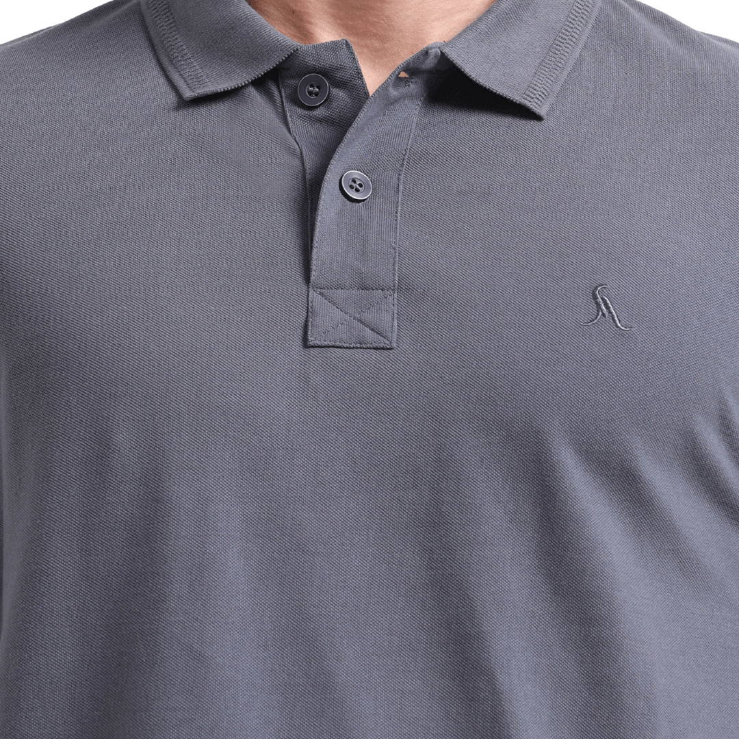 PREMIUM POLO | MEN | SHIP GREY - Teestra