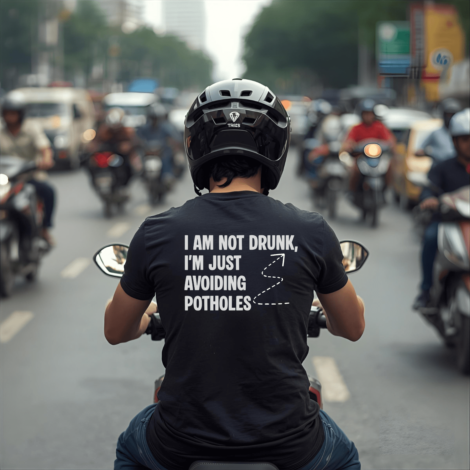 ROUND NECK | GRAFFITI | POTHOLES - Teestra