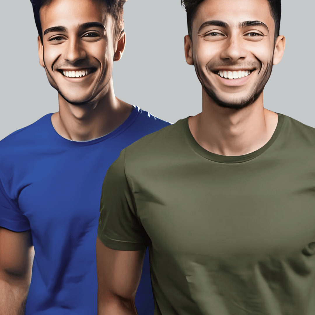 ROUND NECK | MENS | PACKOF2 | COMBO 9 - Teestra