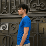 Royal Blue Plain Round Neck Tshirt - Teestra