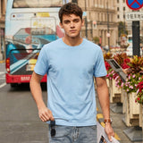 Sky Blue Plain Round Neck Tshirt
