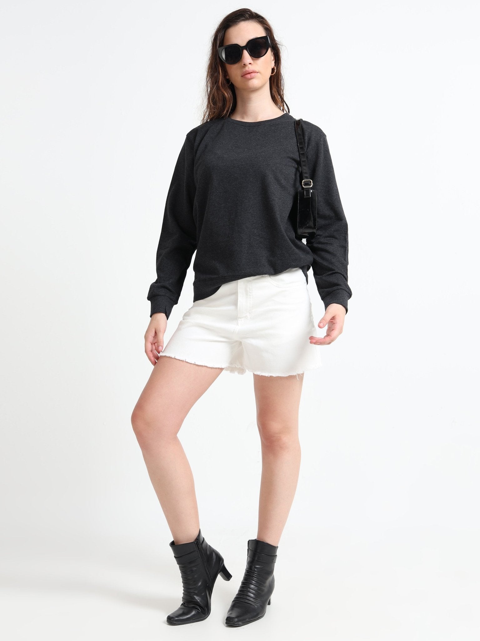 SWEATSHIRT | WOMEN | CHARCOAL - Teestra
