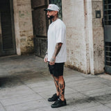 Heavy Gauge Oversized White Solid T-Shirt | 240 GSM Thick Cotton