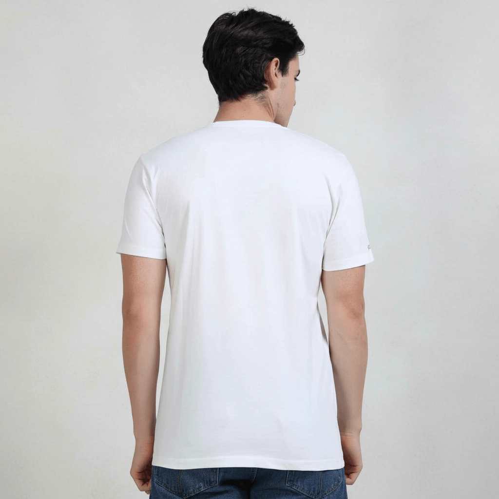 White Plain Round Neck Tshirt - Teestra