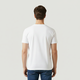 White Plain Round Neck Tshirt
