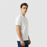 White Plain Round Neck Tshirt