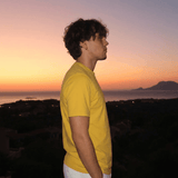 Yellow Plain Round Neck Tshirt - Teestra