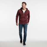 Zippered Hoodie | Burgundy - Teestra