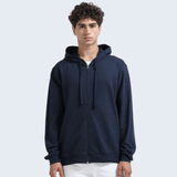 ZIPPERED HOODIE | NAVY - Teestra