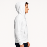 ZIPPERED HOODIE | WHITE - Teestra